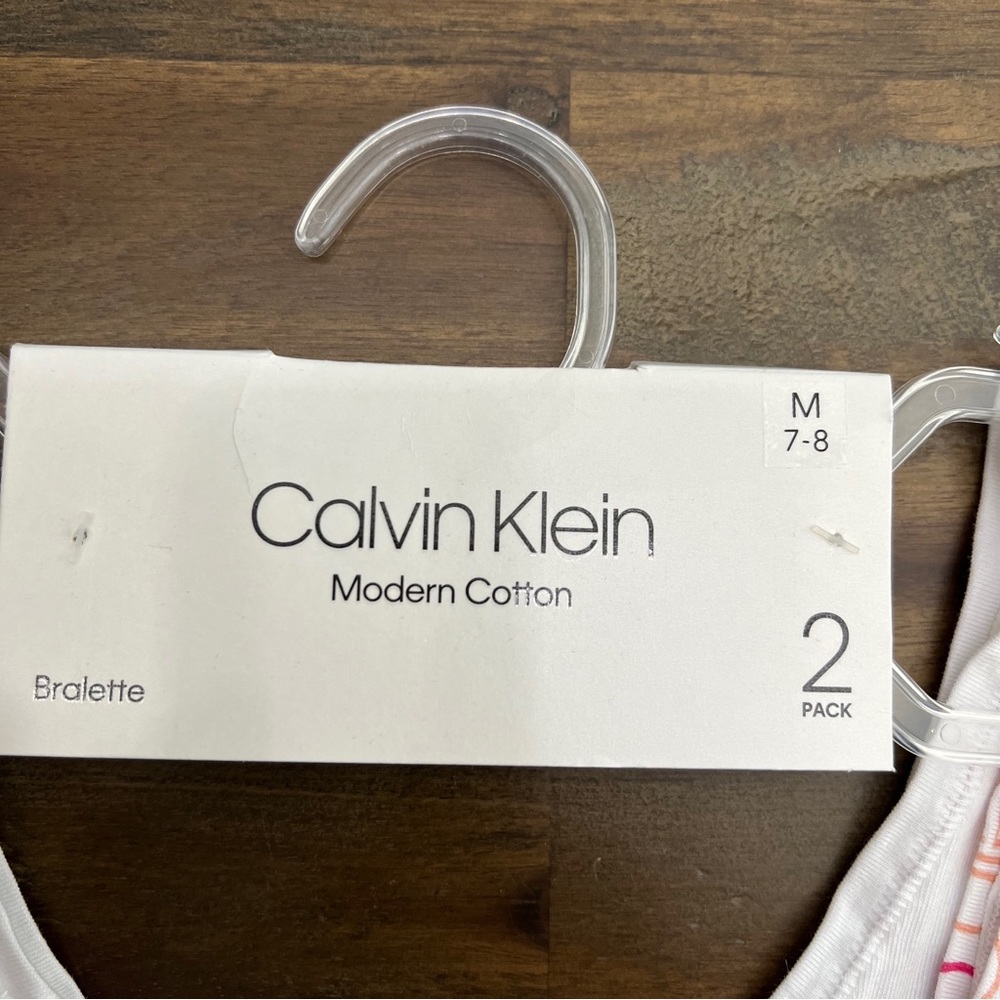 Calvin Klein 2 pack training bras bralettes NEW - Picture 6 of 10